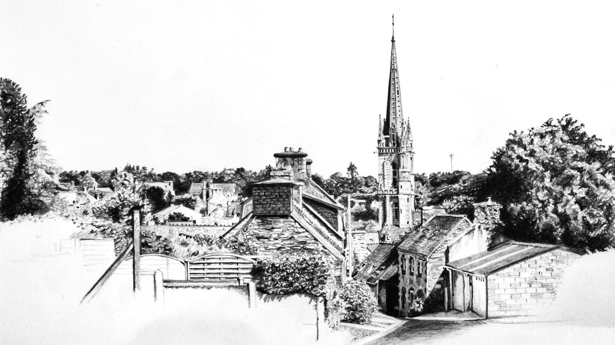 Dessin de la commune de Loguivy-Plougras