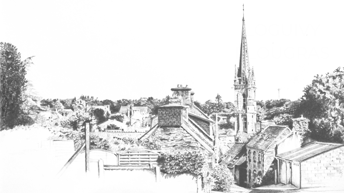 Dessin de la commune de Loguivy-Plougras